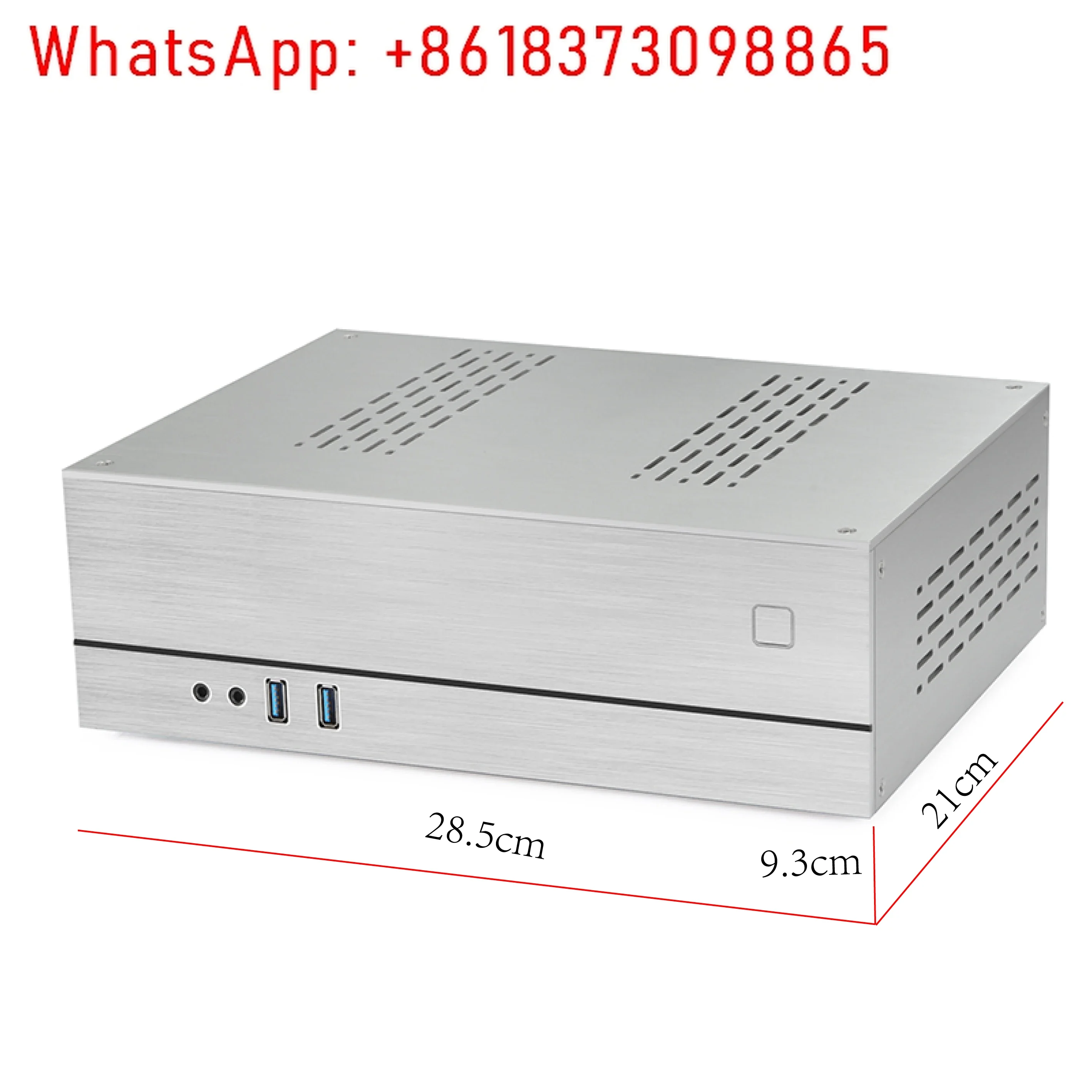 XQBOX A02 aluminum shell iron frame chassis, HTPC horizontal ITX mini small chassis half height graphics card