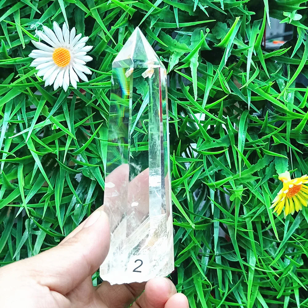 Natural quartz Crystal Magic Wand Energy Spiritual Chakra White Crystal Christmas gift