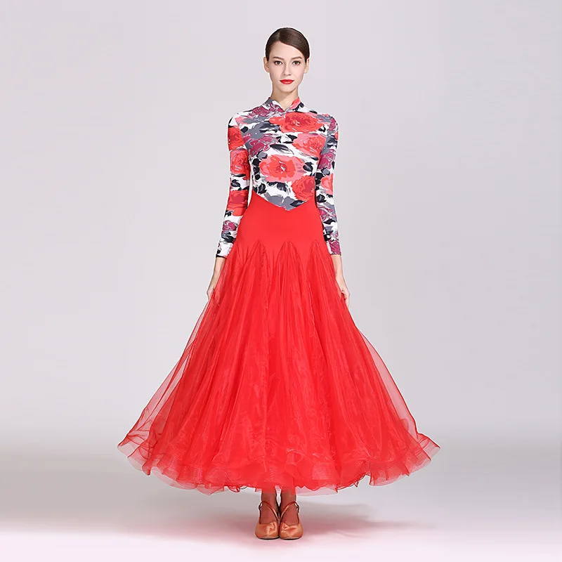 Customized Modern Dance Dress 1870 National Standard Dance Skirt Waltz Grand Swing Long Dresses for Women