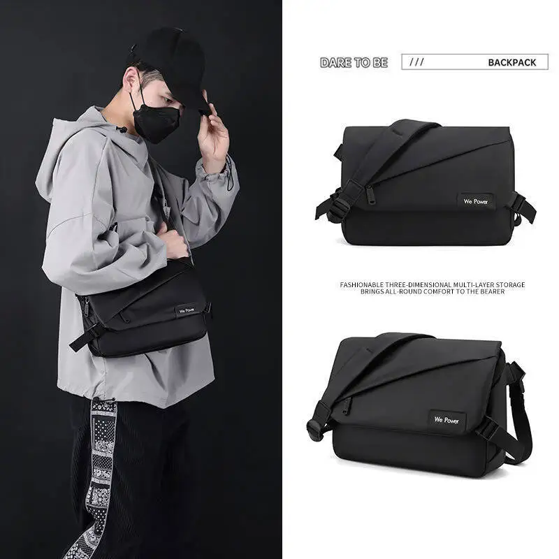 New Simple Crossbody Fashion Single Shoulder Fashion duffle bag  Men's Large Capacity Water-Resistant Messenger bags travel bag