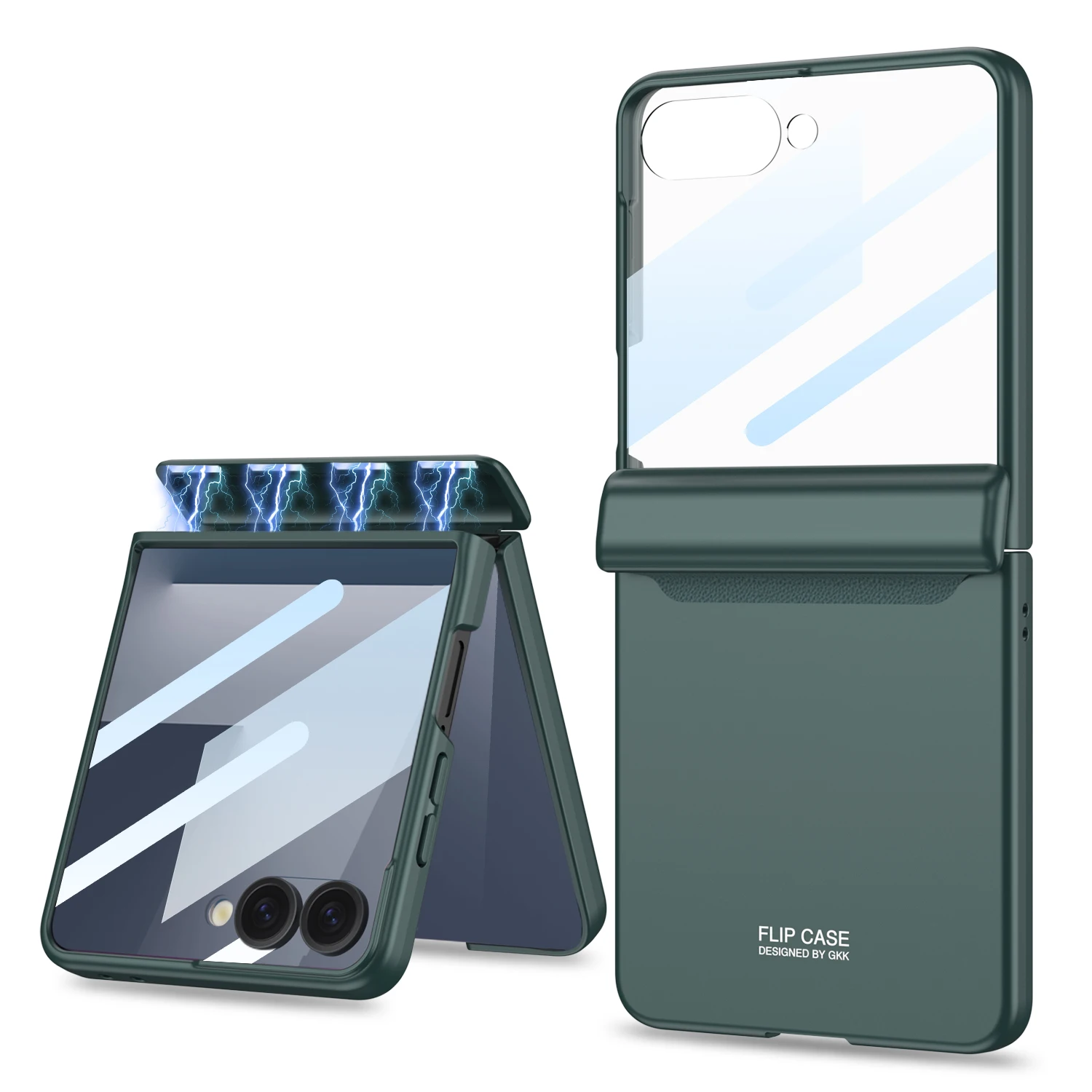 Magnetisch scharnier Alles inbegrepen hoesje voor Samsung Galaxy Z Flip 7 6 Buitenscherm Beschermende matte harde hoes voor Galaxy Z Flip7 hoesje