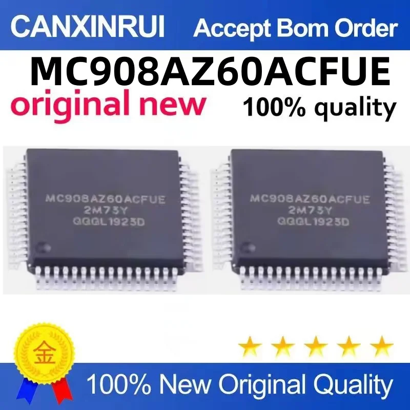 جديد الأصلي MC908AZ60ACFUE MC908AZ60 QFP64 حزمة رقاقة لوحة كمبيوتر السيارات