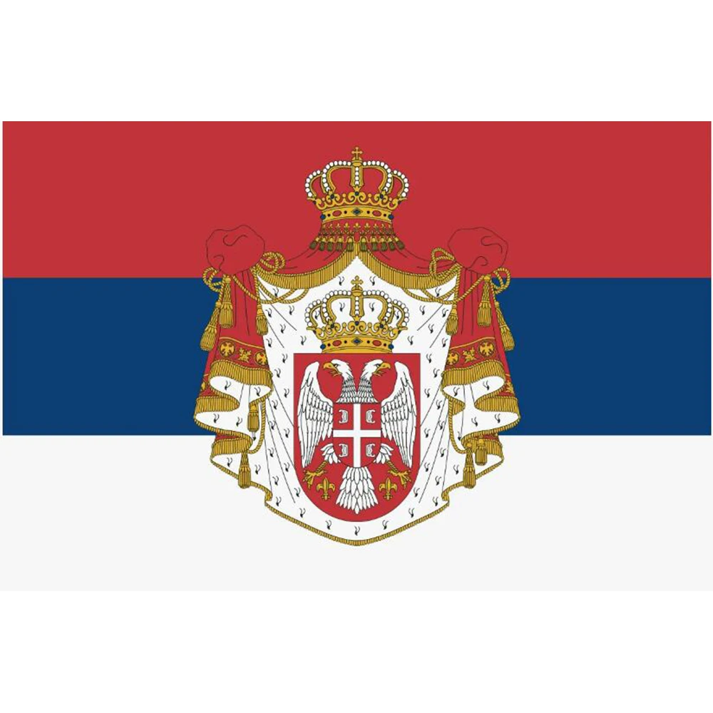 Custom Kingdom of Serbia BANNER For 3'X5' OR 2X3FT WITH Imperial Flag