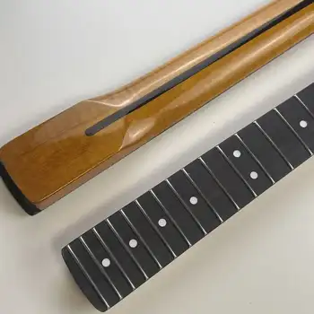 電吉他琴頸,ST型烤楓木,亮光火焰紋玫瑰木指板,22品,適用於吉他製作 10 best sales 烤楓木琴頸 Strat - №4