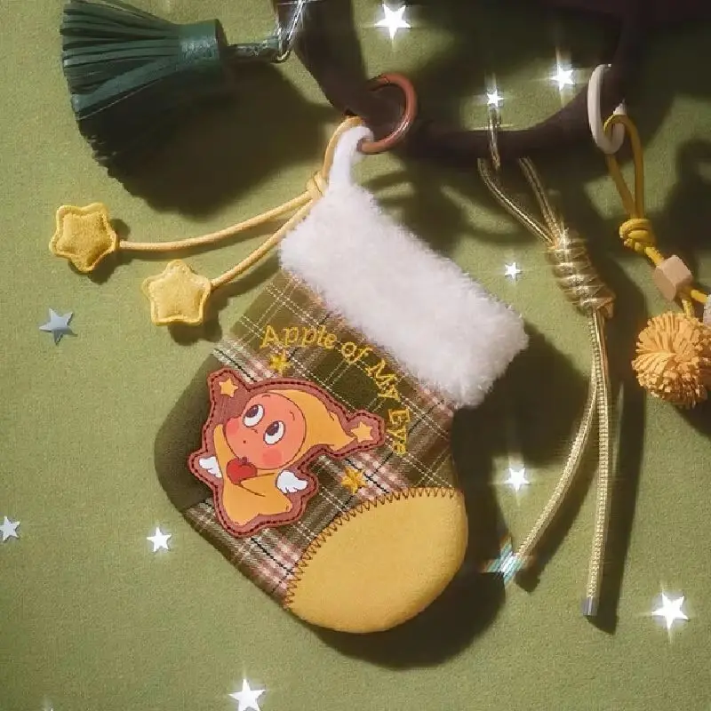 Tcv Popmart حقيبة صغيرة أبل من سلسلة عيني صندوق أعمى قلادة صندوق غامض عيد الميلاد الجوارب الديكور شجرة عيد الميلاد فتاة هدية