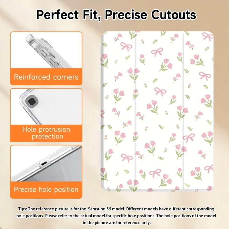 1 Pcs protective case, Tab A8, for Galaxy Tab A7 Lite, double-sided painting Tab S6 Lite, Tab S7+/S8+/S9+/S9FE+, Tab A7