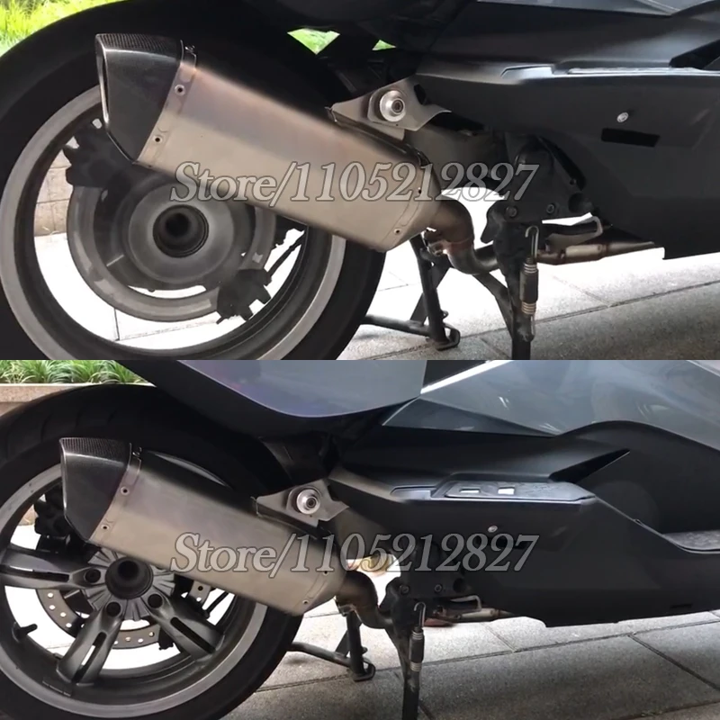Slip On For BMW C600 Sport C650 GT 2012 2013 2014 2015 Motorcycle Exhaust Modify With Catalyst Front Mid Link Pipe Moto Escape