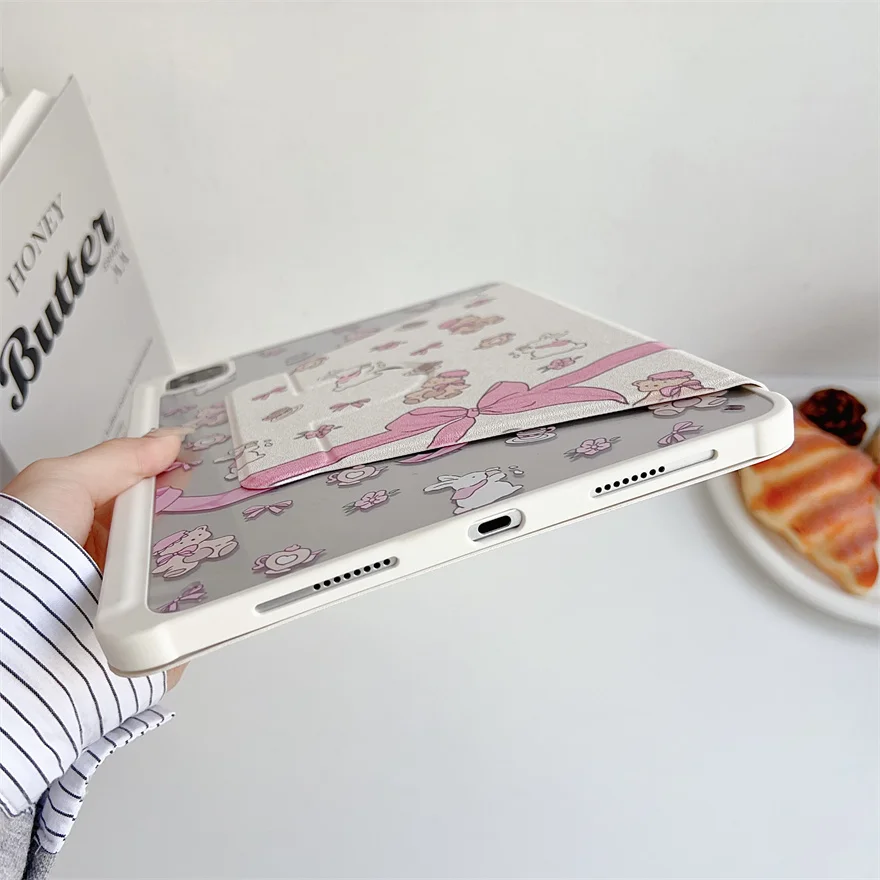 For iPad 9th/8th/7th Gen Air3 Pro10.5 Case 360° Rotating Shockproof Cover With Auto-sleep/Wake Up Function Stand Tablet Cover