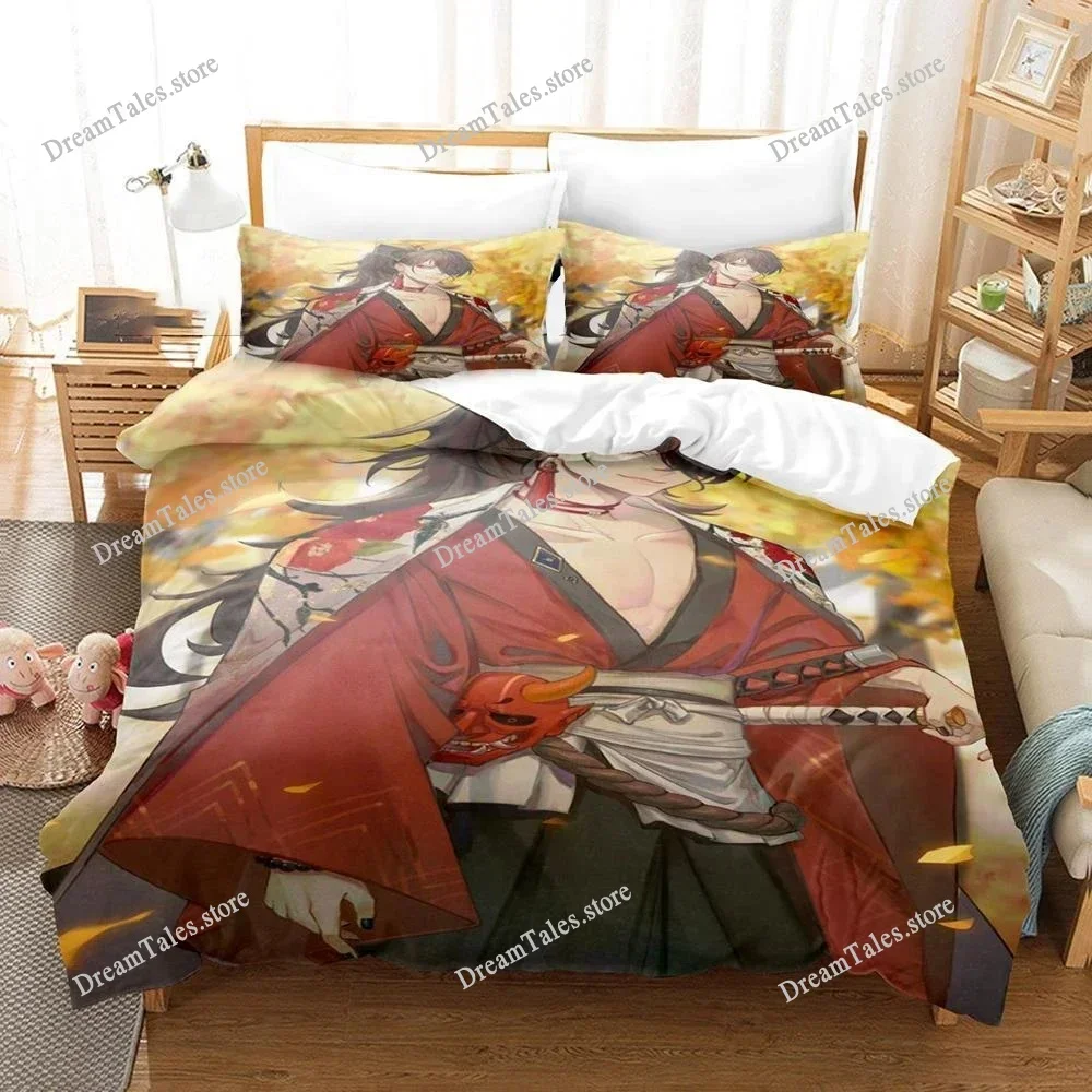 3D Printed Vox Akuma Bedding Set Boys Girls Twin Queen Size Duvet Cover Pillowcase Bed Kids Adult Fashion Home Textileextile741