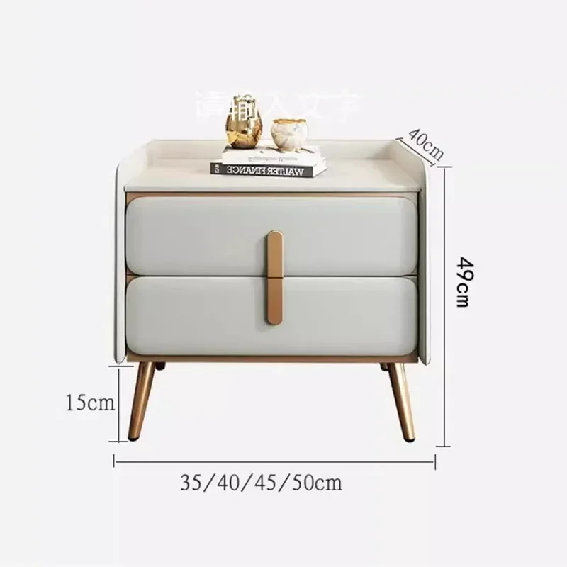 Bedroom Storage Bed Desk Table Auxiliary Bookcase Drawer Comfortable Drawers Floating Nightstand Bedside Narrow Nordic Furniture image 6