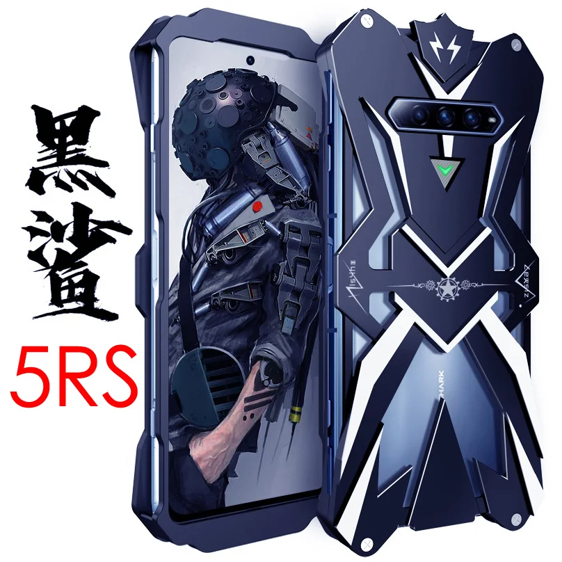 Original Zimon Metal Luxury New Thor Heavy Duty Armor Metal Aluminum Phone Case For Xiaomi Black Shark 5 4 4s Pro 5rs Case Cover