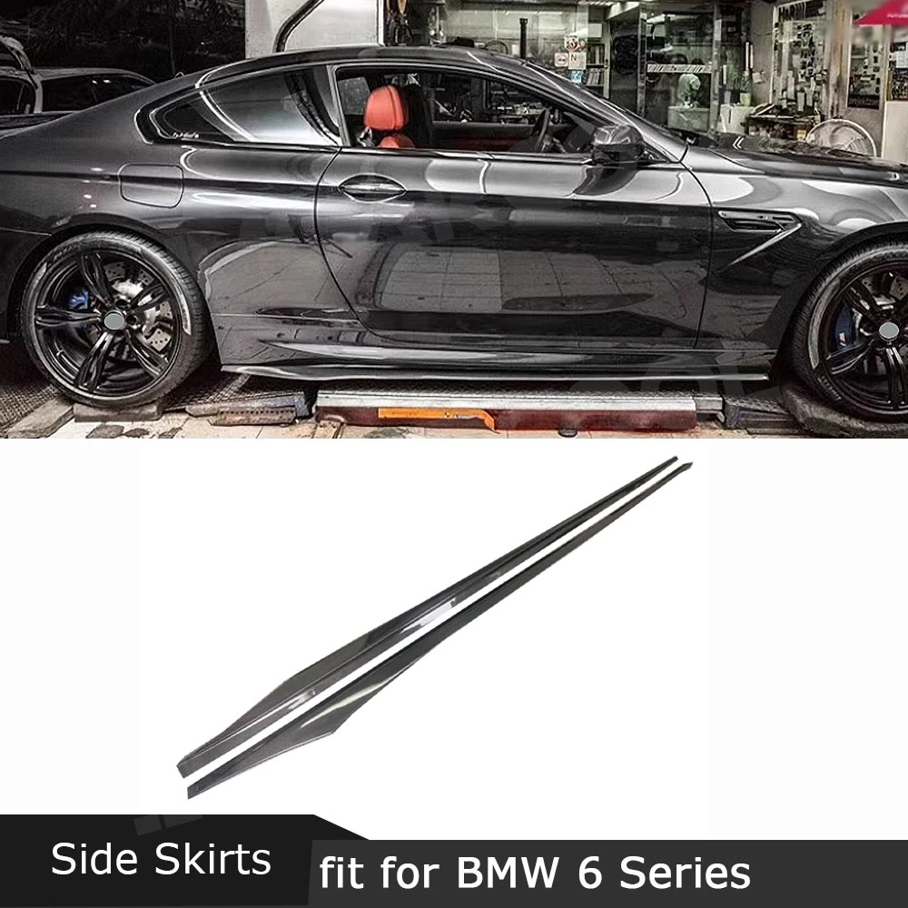 

Side Skirts Extension Lip Apron Rocker Panel Carbon Fiber Body Kits Lip Splitters for BMW 6 Series F06 F12 F13 M6 2012-2016 FRP