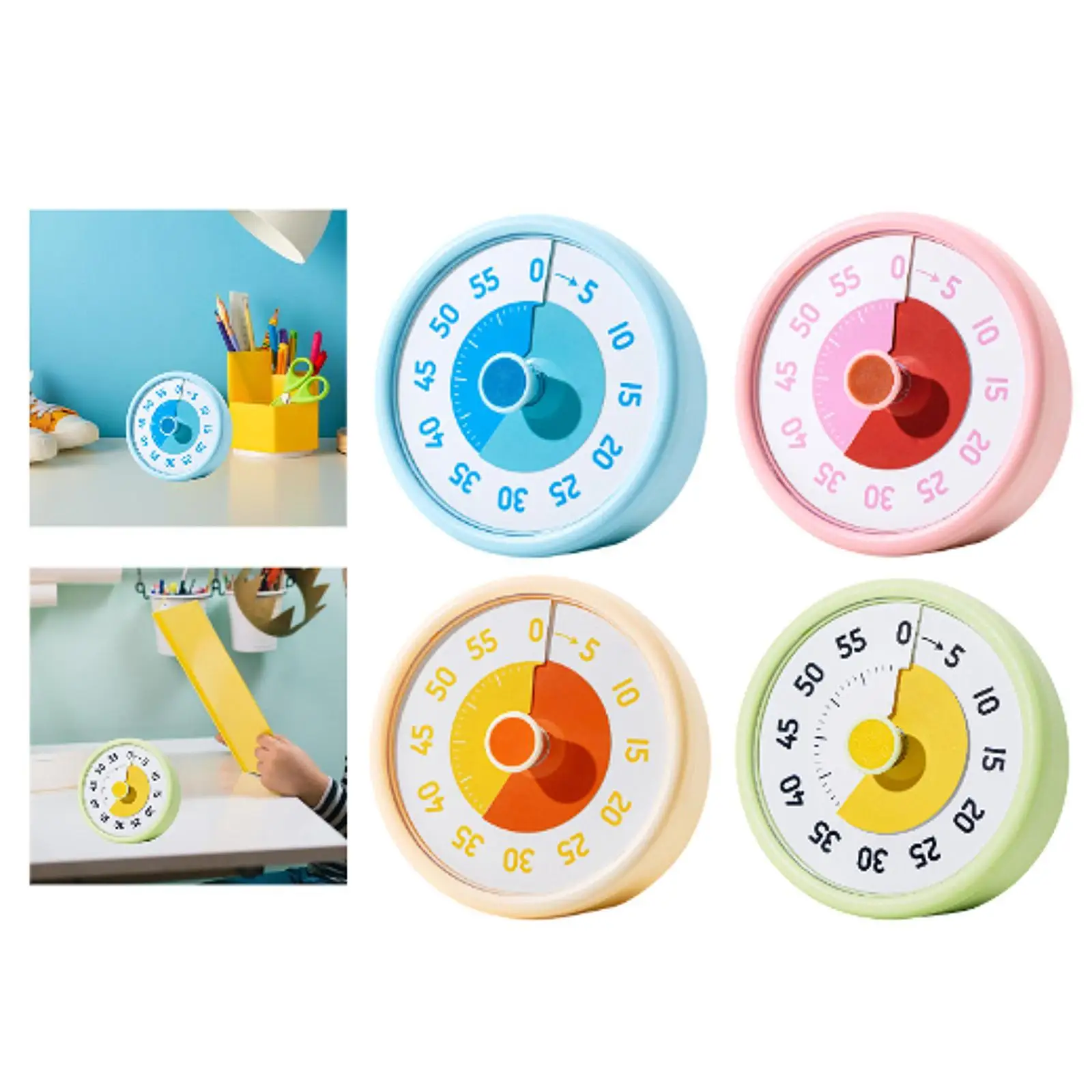 60Minutes Visual Timer with Reminder Bell for Cooking And Teaching