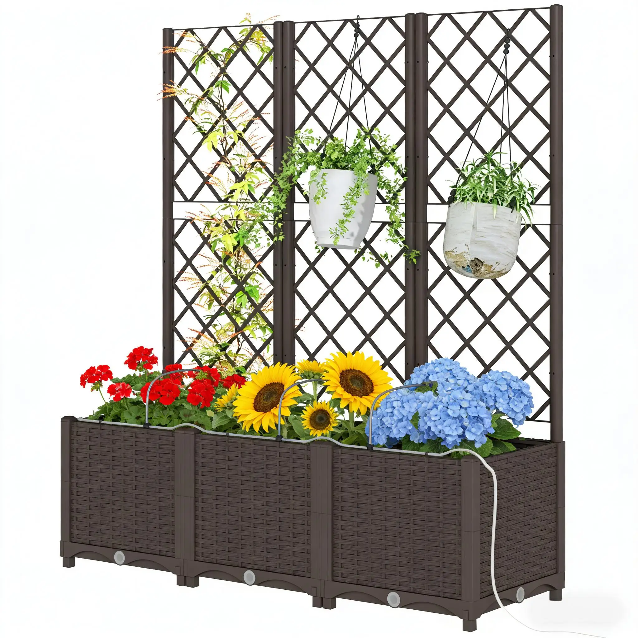 Self-Watering Planter - Caixa de Plantio para Exterior, Prática