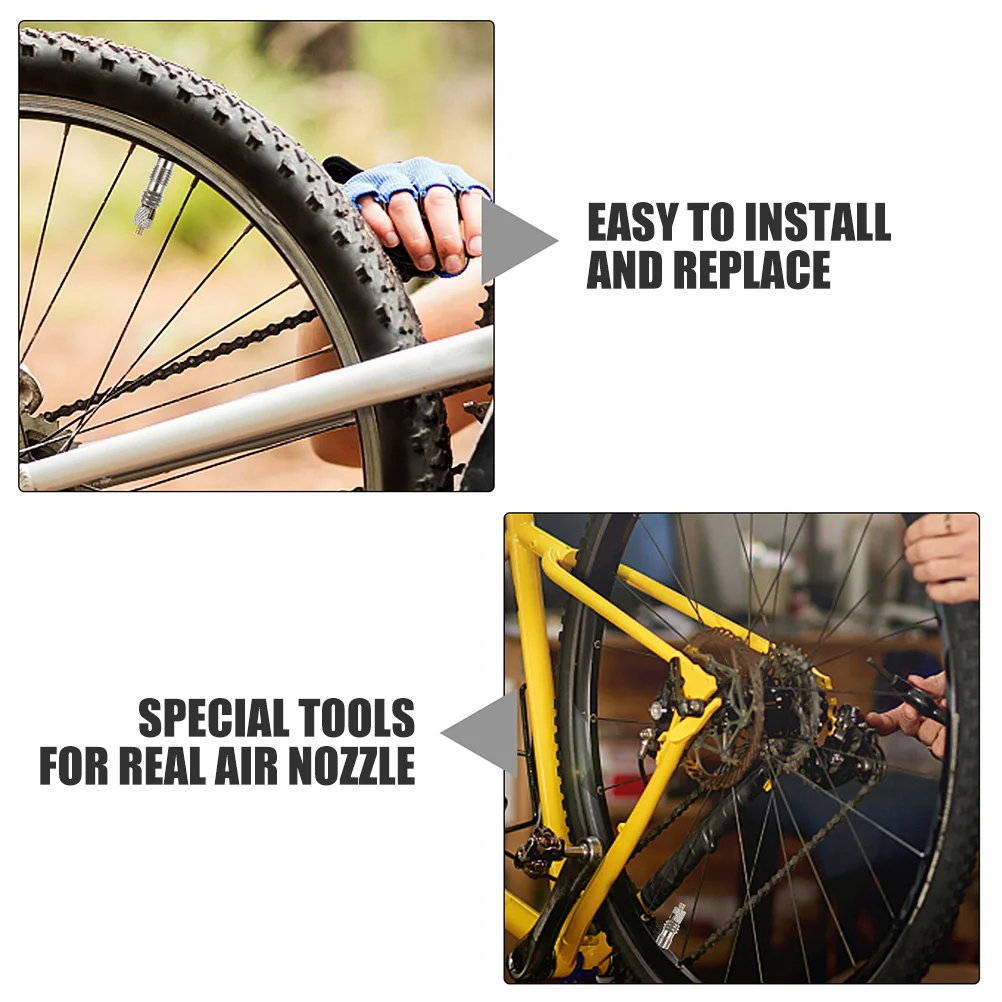 2 قطعة مجموعة أدوات صمام بريستا الأساسية بدون أنبوب، تتضمن أداة إزالة الصمام الأساسية، سهلة الصيانة لإطارات الدراجة #3