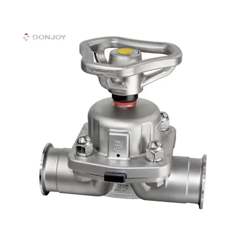 for DONJOY Stainless Steel Sanitary Diaphragm Valve 2 Way Manual Diaphragm Valves for Food Beverage Pharmaceutical Hygienic