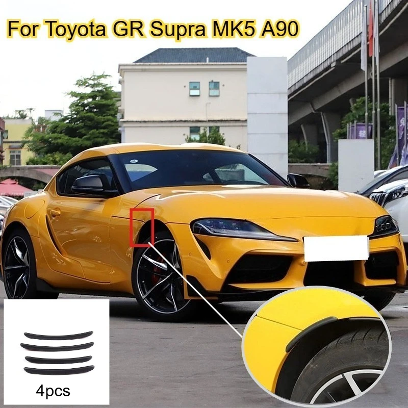 

Fit For Toyota Supra A90 2019-2024 Car Wheel Eyebrow Strip Fender Arch Fender Eyebrow Protector Trim Sticker Auto Accessories