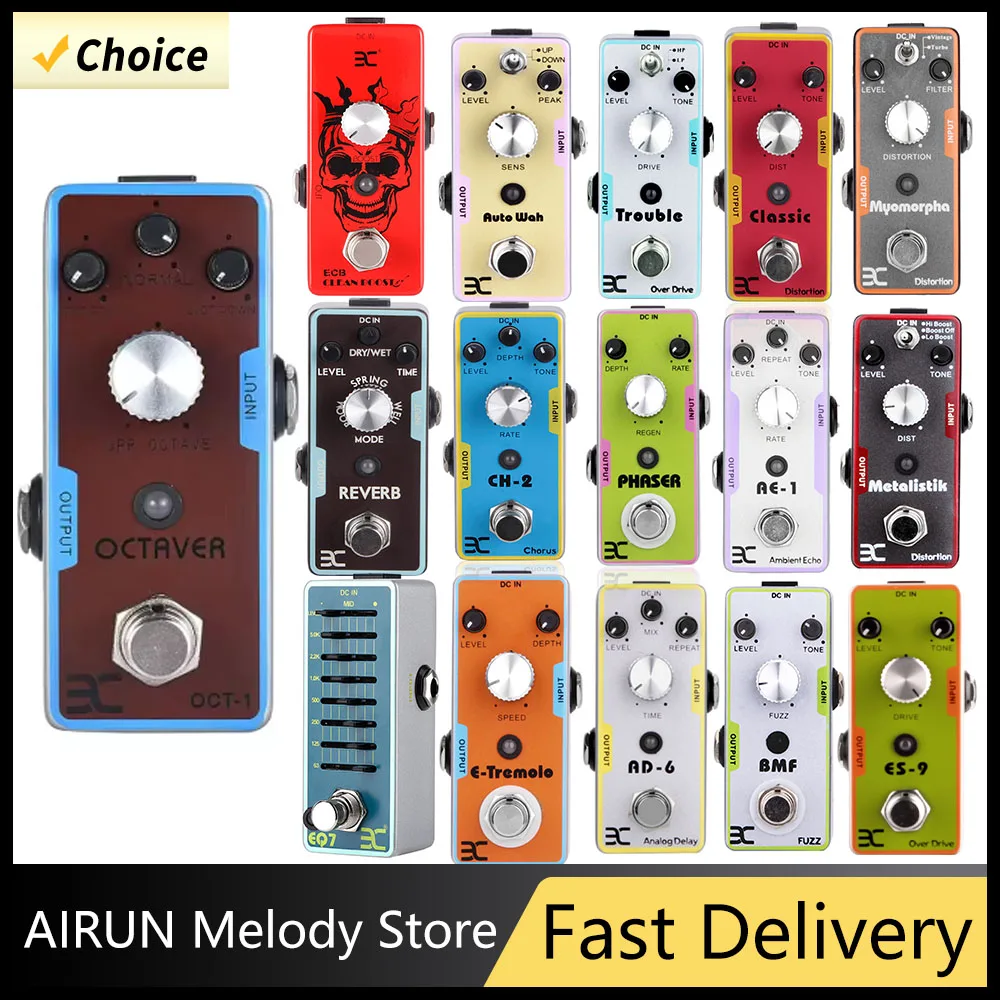

ENO Electric Guitar Effect String Guitar Accessories Distortion /Trouble /Overload / Faz /Delay / Echo/PHASER /Octave/BOOST