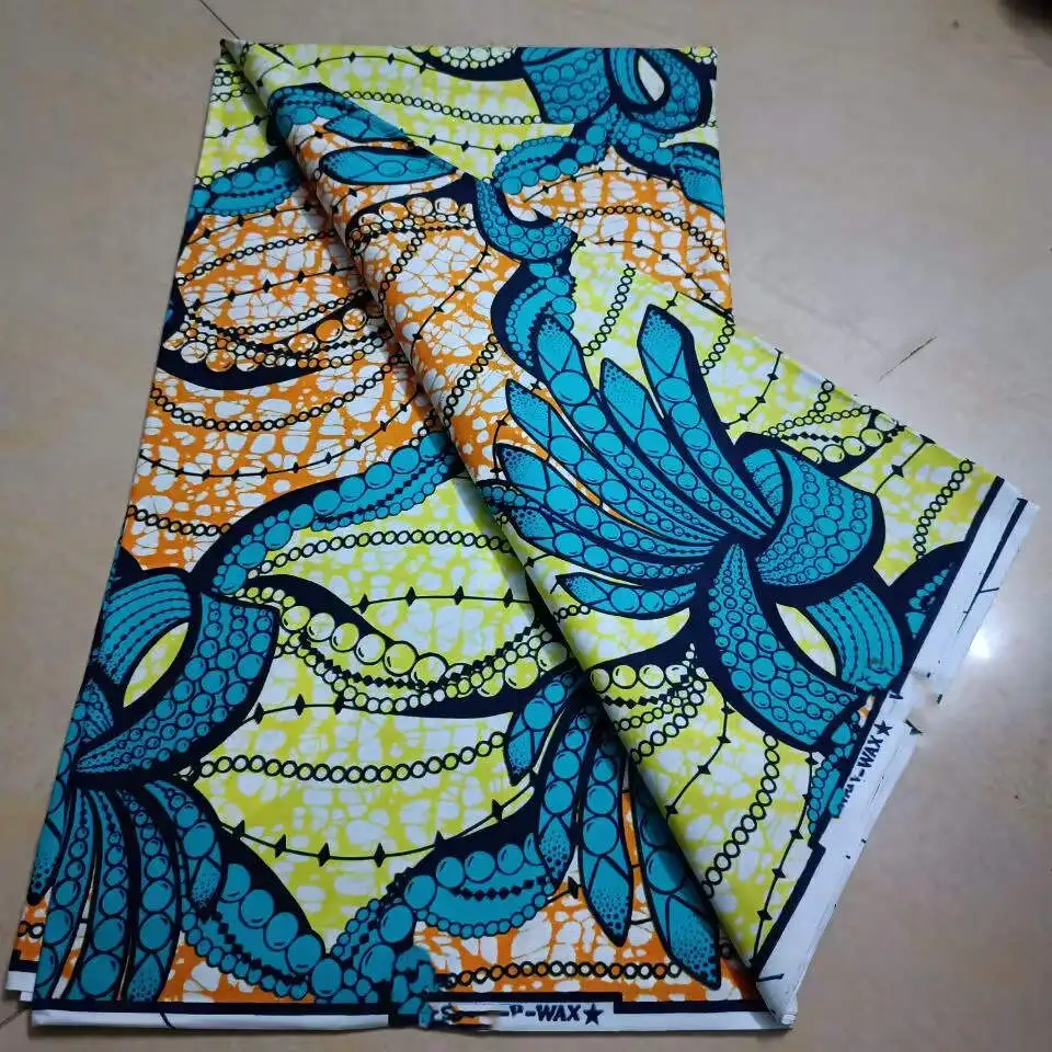 gold print african new fashion anakra 100% cotton african wax fabric nigerian ghana kitenge dashiki real wax fabric 6yards