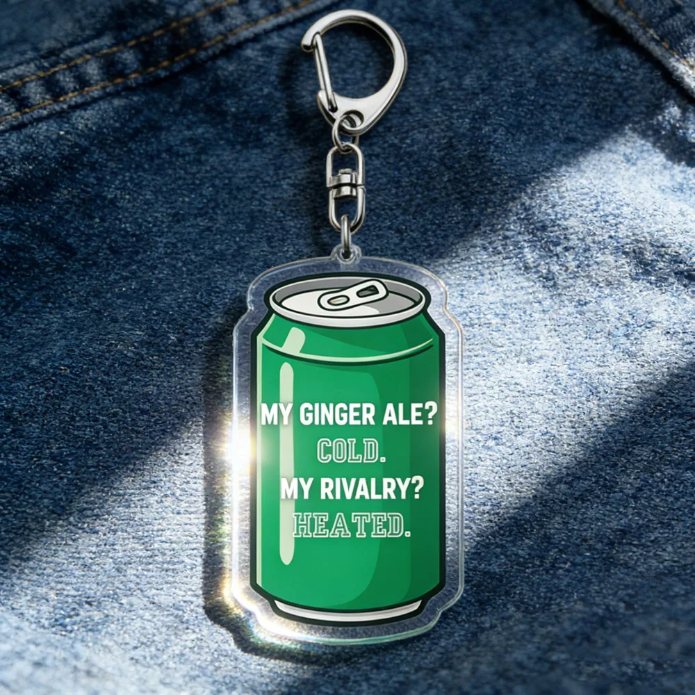 Heated Rivalry Canadian Wolf Bird /8124 / Hollander Rozanov / I'm Coming To The Cottage / We Didn't Even Kiss Keychain view 2