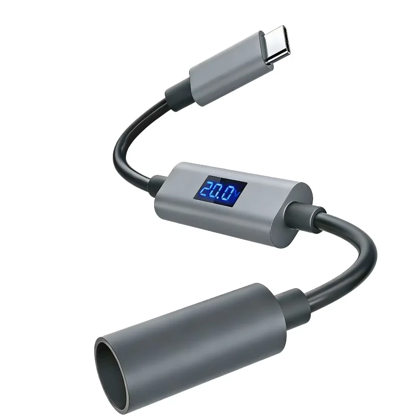 0-57V Digital Display Adapter Cable 30CM DC5521 for Starlink For Mini and For V3 Real-Time Voltage Current Power Monitoring