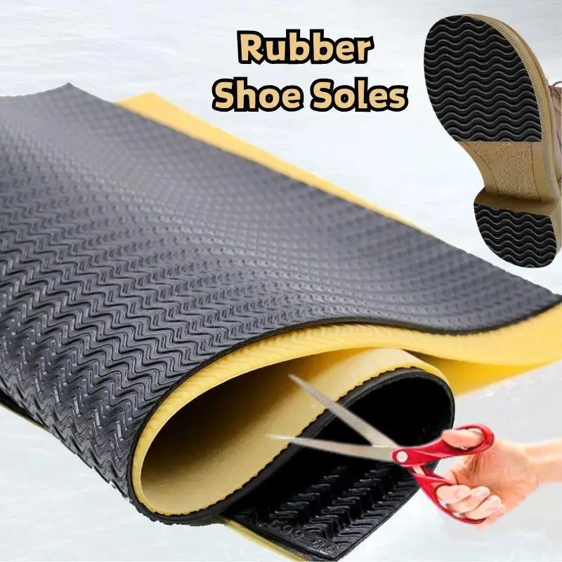 

DIY Rubber Shoe Soles Non-Slip Wearable Pads Outsole Repair Patches High Heels Anti-wear Sticker Men Women Replaceable Shoes Pad