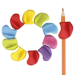 5-10pcs Crianças Escrita Lápis Pen Holder Crianças Aprendizagem Prática Silicone Pen Aid Grip Postura Correção Dispositivo para Estudantes