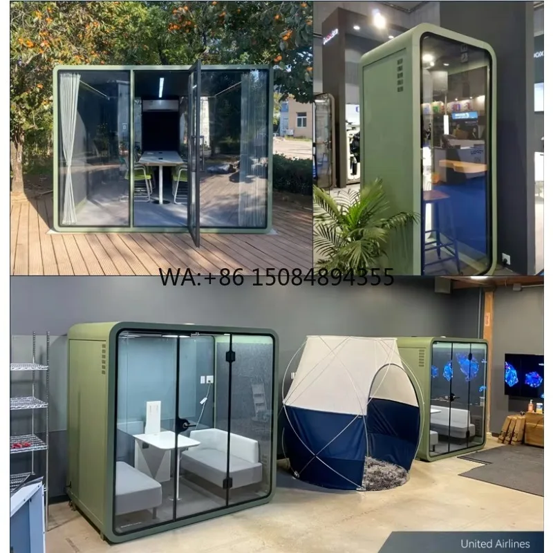 Factory Wholesale Tiny House Outdoor House Camping Capsule Office Tiny House Solar Outdoor Garden Office Pod