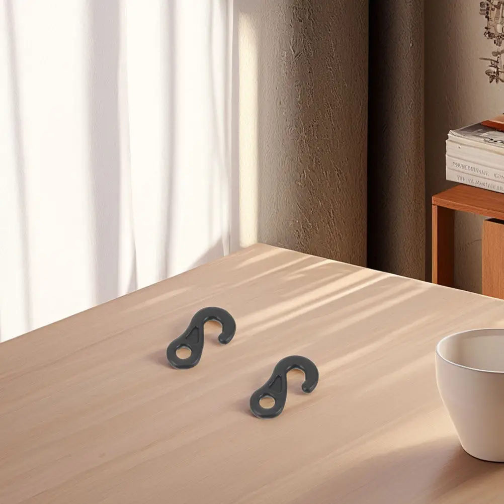 100Pcs Question Mark Shaped Tent Hook for Canopy Windproof Anchoring Camping Outdoor Tarp Bungee Cord Elastic Rope End Buckle