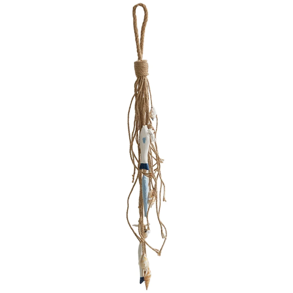 

Mediterranean Fish String Wall Hanging Decor Pendant Ocean Theme Beach Room Nautical Bathroom Decoration Ocean Decor