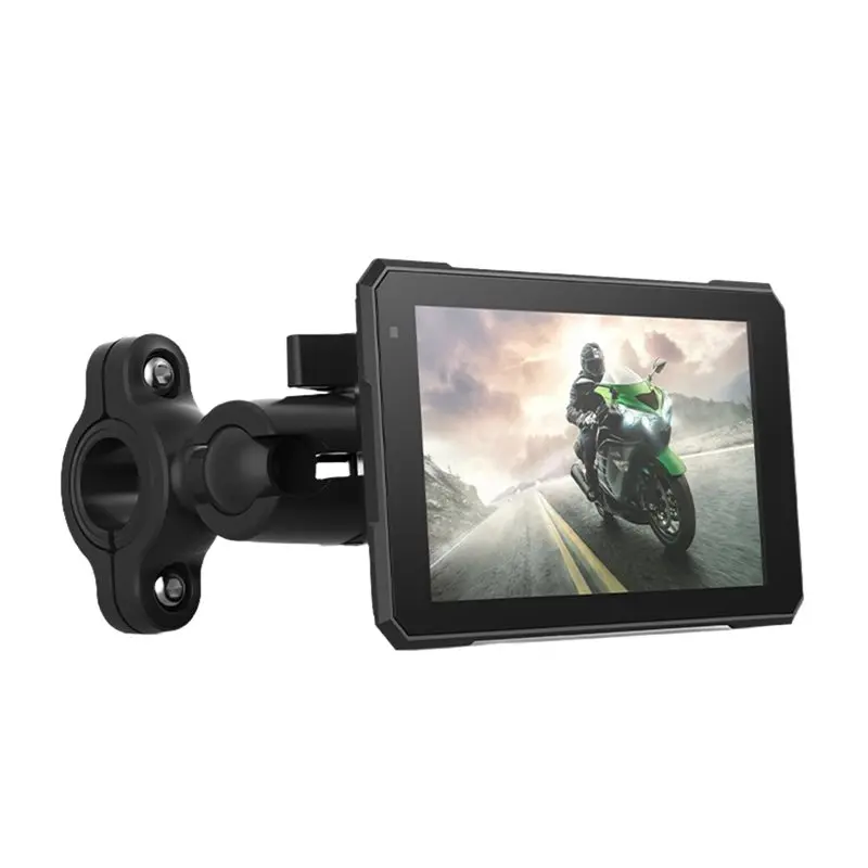 

GPS-навигатор AEA7-5 дюймов для мотоциклов с Carplay, Android Auto, голосовым управлением, водонепроницаемостью IPX7 и монитором