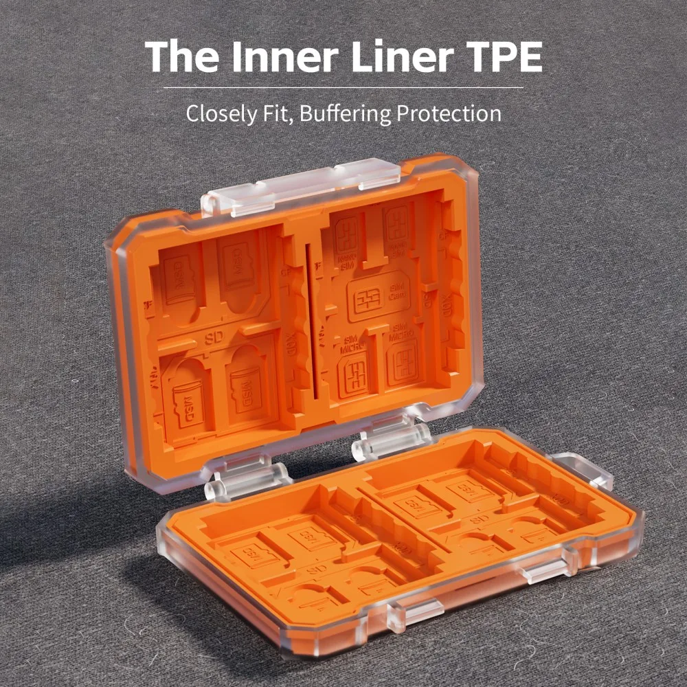 Card Holder Micro SD Card Case Waterproof Memory Card Storage Box Organizer Shockproof with environment Photography Accessories