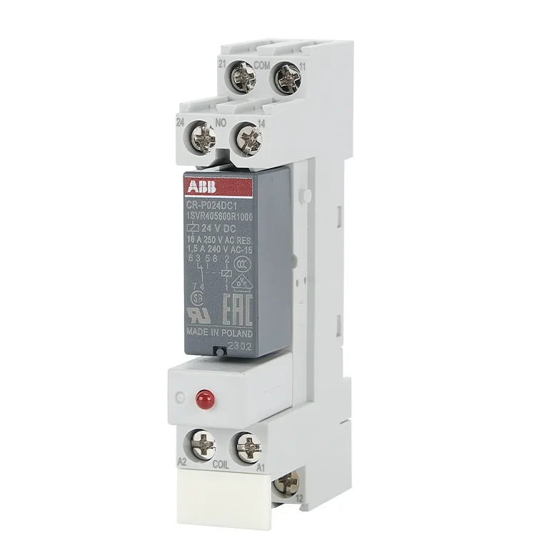 DC24V AC230V ABB Intermediate Relay 8-pin CR-P024DC1 CR-P024DC2 CR-P230AC1 CR-P230AC2