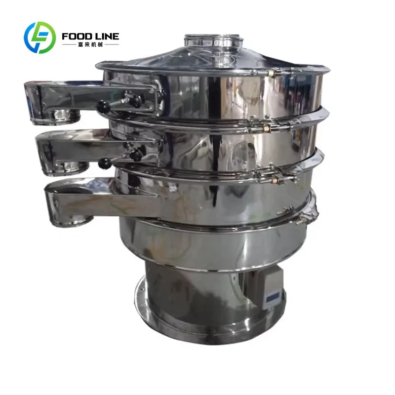 Customized Circular Stainless Vibrating Screen Machine with Motor High Capacity Food Grade Filtering and Screening Equipment