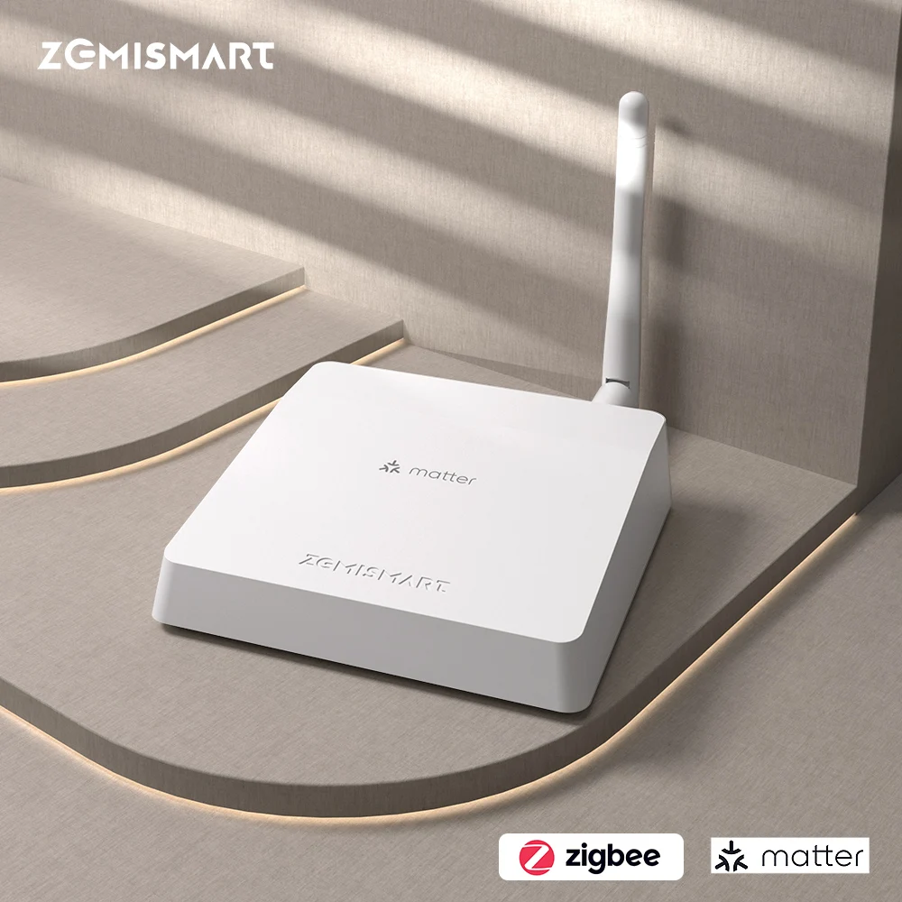 

Zemismart Matter Zigbee Hub Smart Home Bridge Hub Google Home SmartThings Homekit APP Remote Control Tuya Standard Devices