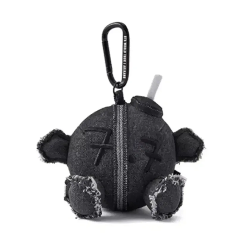 New Fan Collection Grey Coal Balls Plush Doll Pendant Toy 13cm Cartoon Cute Plush Doll Pendant Toy For Kid Gift