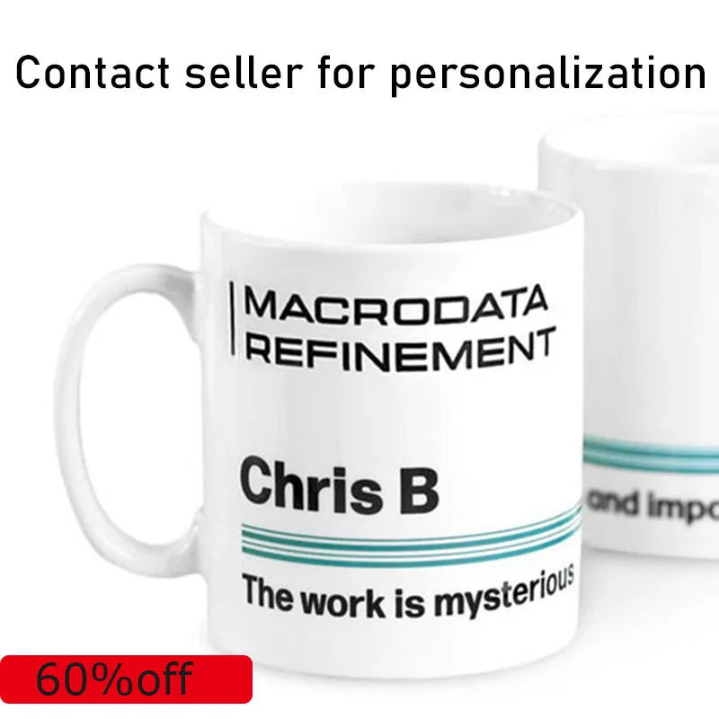 

Personalized Lumon Industries Drinkware - Severance TV Show Custom Coffee Mug - Macrodata Refinement Dept Gift - Office Novelty