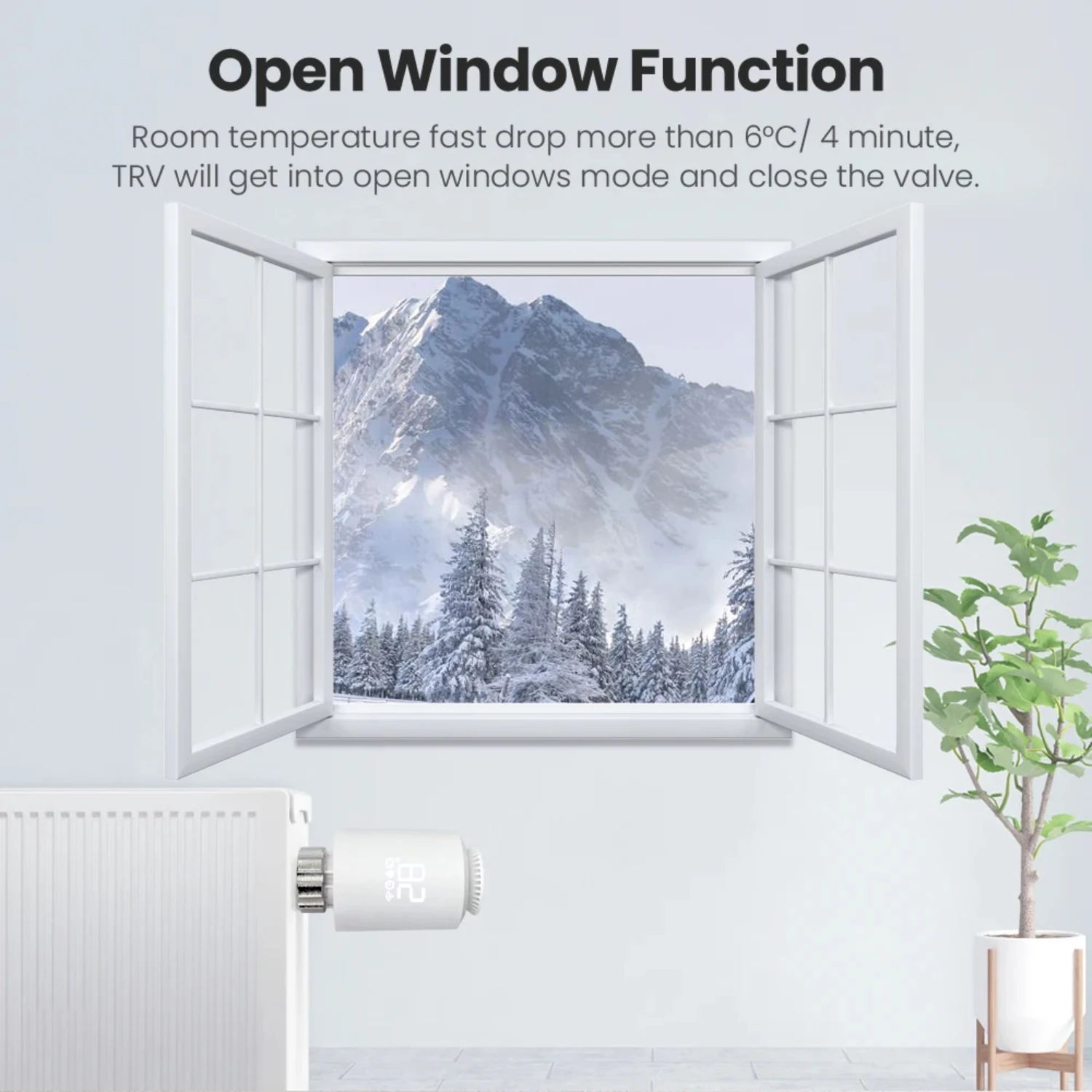 ZigBee3.0 Thermostat Radiator Actuator Smart TRV Thermostatic Valve Controller Works With Alexa   Alice