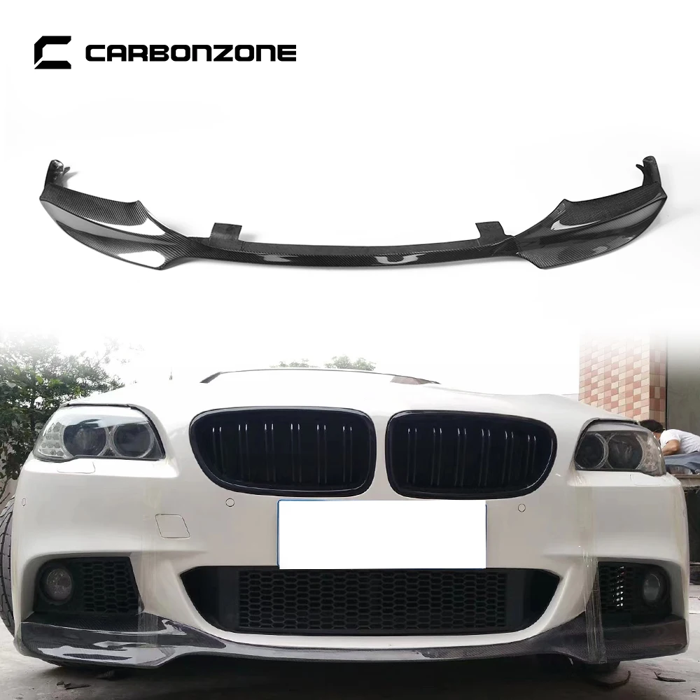 

Carbon Fiber Black Front Bumper Diffuser MT V Style for bmw m5 f10 front lip spoiler splitter decorative car accessories