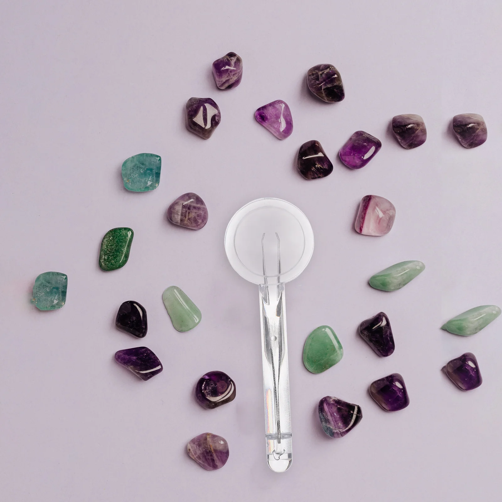 

2Pcs Handheld Magnifying Lens Tweezers Durable Metal Optical 5x Glass Portable Multifunction Repairing Home Outdoor Observation