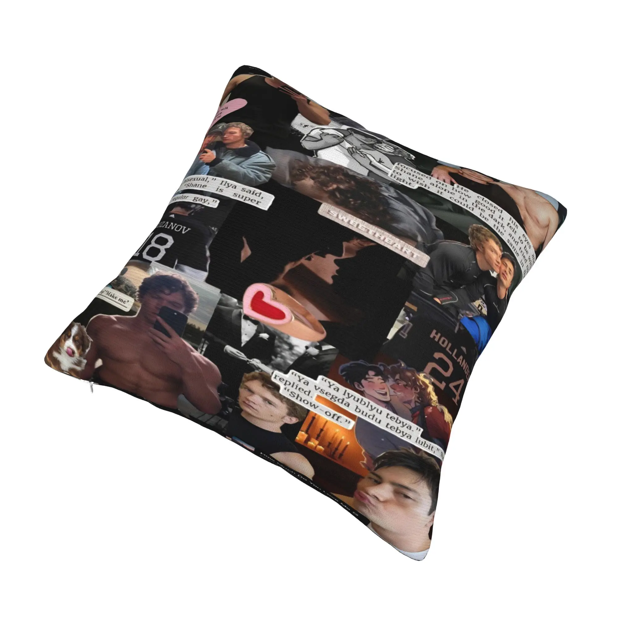 Warm Car  Heated Rivalry Humorous  Decorations Pillowcase Merch Hollander  and Ilya Rozanov  Pillow Covers Square Multi Size
