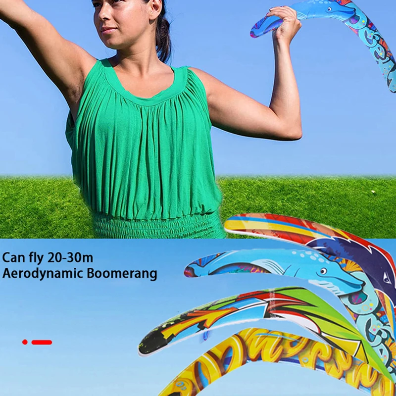 Nouvelle personnalité créative EVA Boomerang lancer à la main v-dart règle Boomerang grand Sports de plein air Boomerang pour enfants jouet de plein air