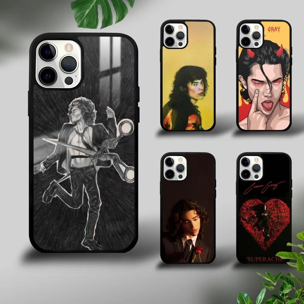 

C-Conan G-GrayS Singer Phone Case For iPhone 16 15 14 13 12 11 Pro Xs Max Mini Plus Celulares Hard Funda