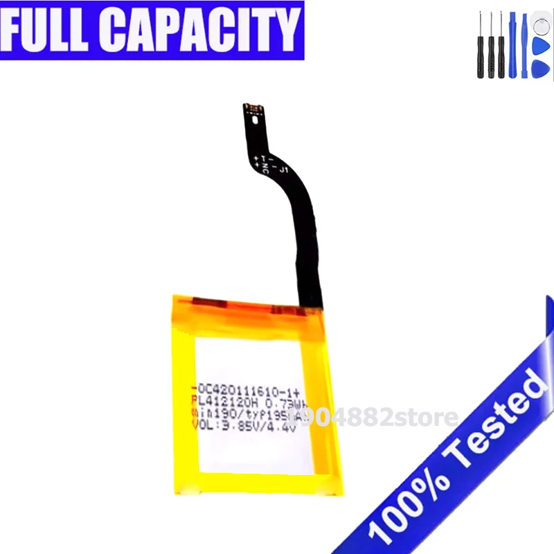 

New Original PL412120H Battery For Huami Amazfit GTR 42MM 195mAh Full Capacity Rechargeable Bateria