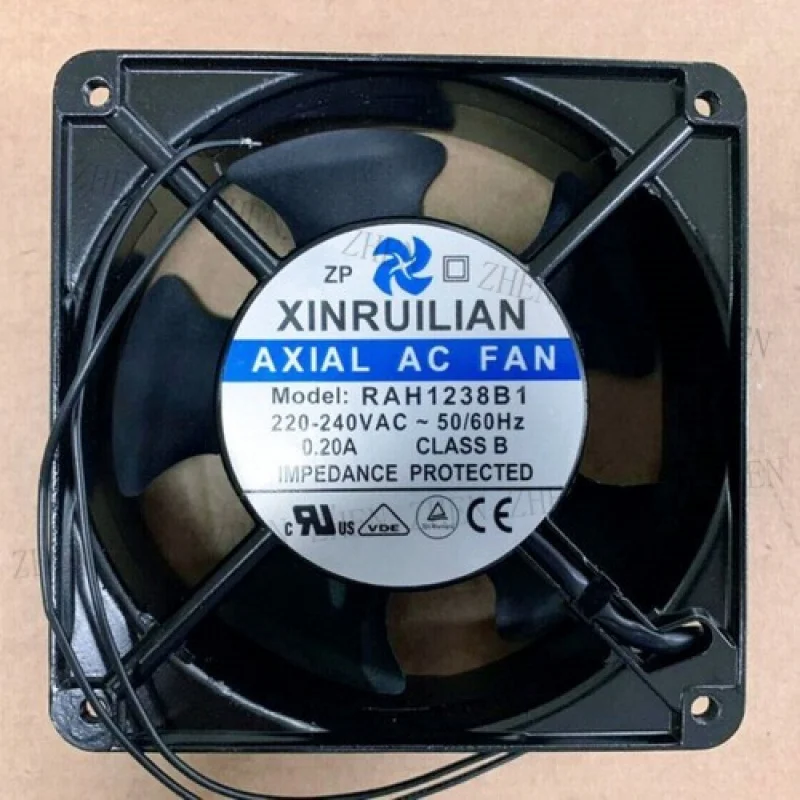Y    1pc New for  XINRUILIAN RAH1238B1 AC 220-240VAC 0.20A 2 wire Cooling Fan # QW.
