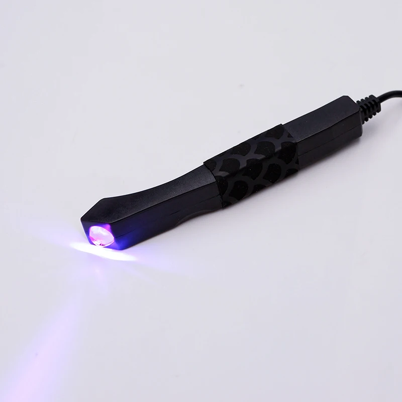 紫外線UVピンセットランプ ハンドヘルドLEDピンセット フットスイッチ付き まつげエクステ硬化ランプ