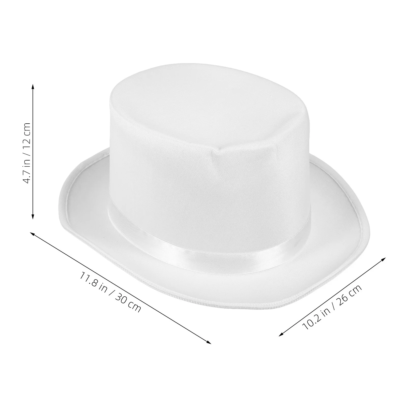 قبعة الساحر السوداء غير المنسوجة زي التبعي للبالغين حزب اللباس أداء غامض أعلى قبعة نمط معالج الرأس