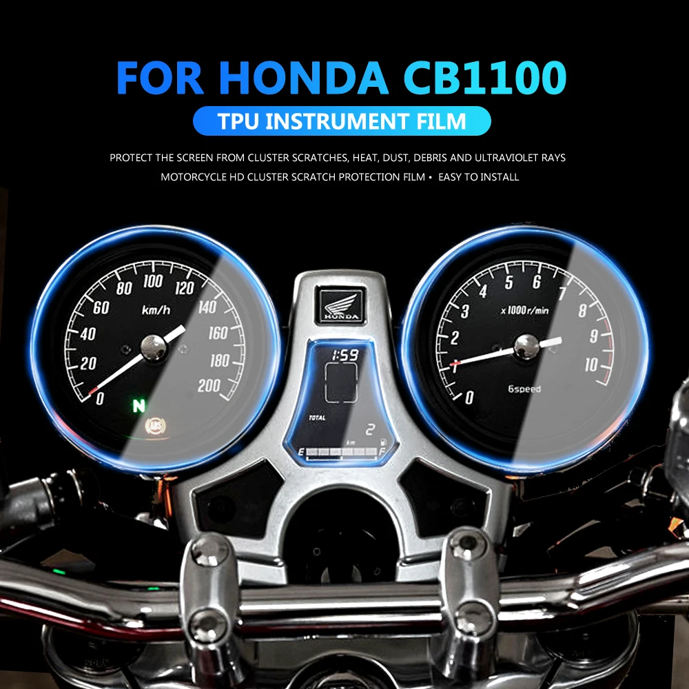 For Honda CB1100 CB 1100 Motorcycle Scratch Cluster Screen Dashboard Protection TPU Instrument Film