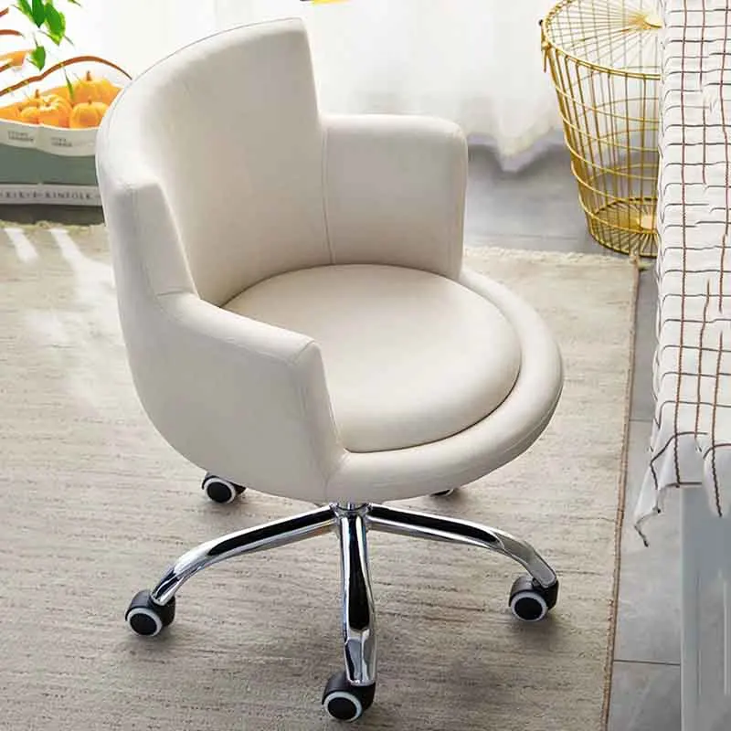 Nordic Rotating Office Chair, Living Room Chair, Elevating Computer Chair, Rotating Backrest Chair, Armchair,Mobile Leisure Seat