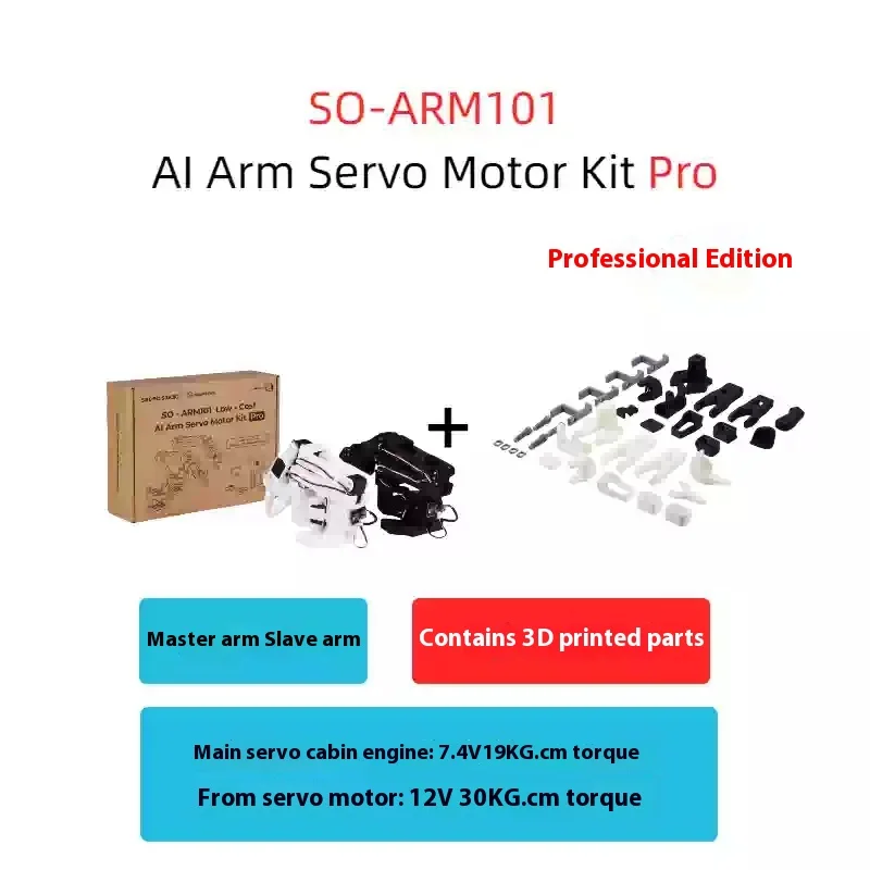 cbhioarpd SO-ARM101 Kostengünstiges AI-Arm-Servomotor-Kit Pro für LeRobot (ohne 3D-gedruckte Teile) 6
